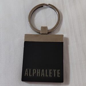 Alphalete Black Silver Keychain